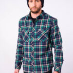 Camisa M/L Cuad Bot 2Bol Just Fifty Five