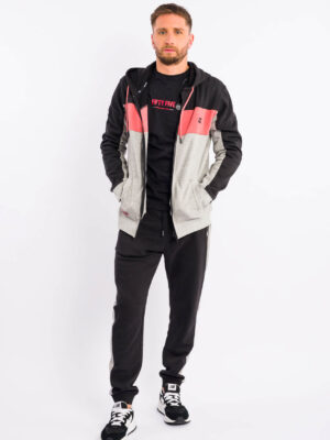 Campera Felpa C/Cap Comb3 Col Fifty Five
